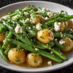 Warm Green Bean Salad with Potatoes and Feta
