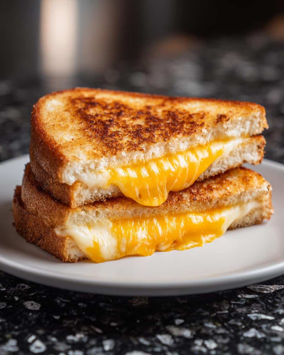 Air fryer grilled cheese - detail 1