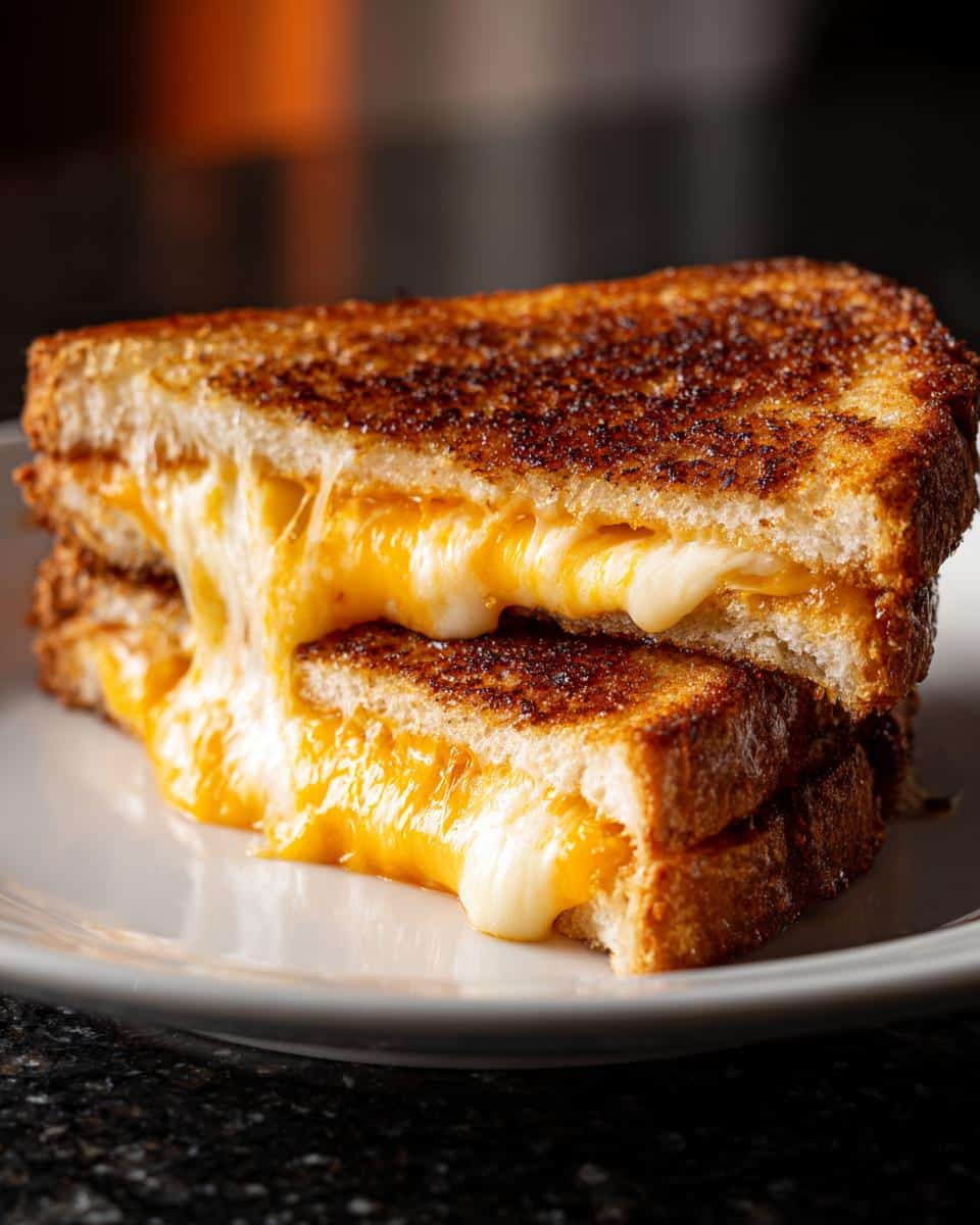 Air fryer grilled cheese - detail 2