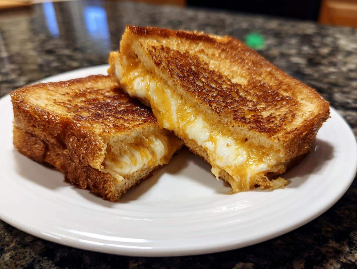 Air fryer grilled cheese