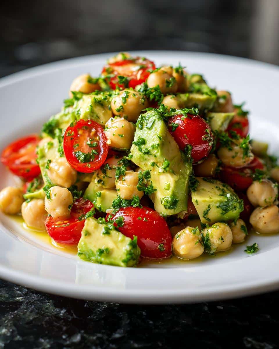 Avocado chickpea salad - detail 2