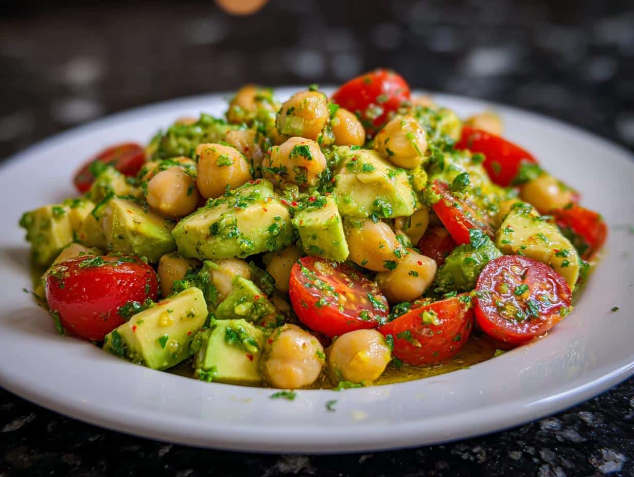 Avocado chickpea salad - detail 3