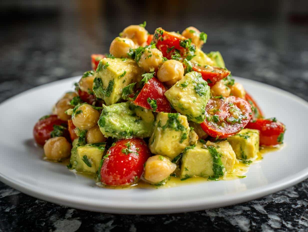 Avocado chickpea salad - detail 4