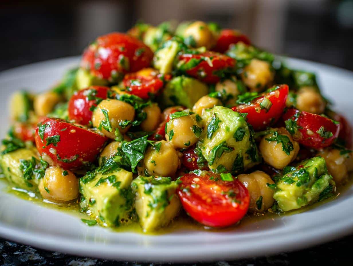 Avocado chickpea salad - detail 5