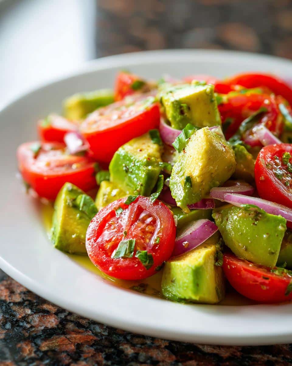 Avocado tomato salad - detail 3