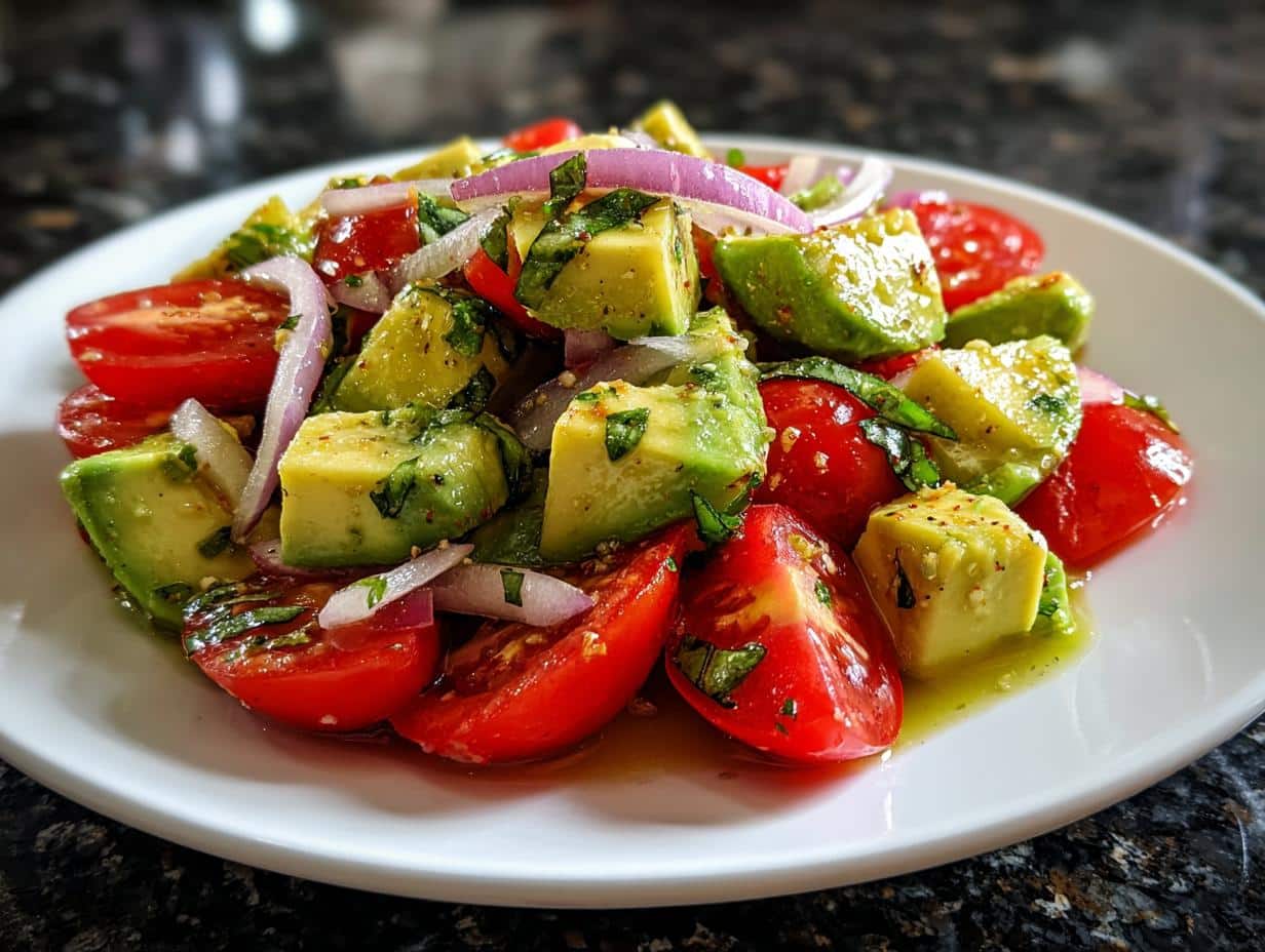 Avocado tomato salad - detail 4
