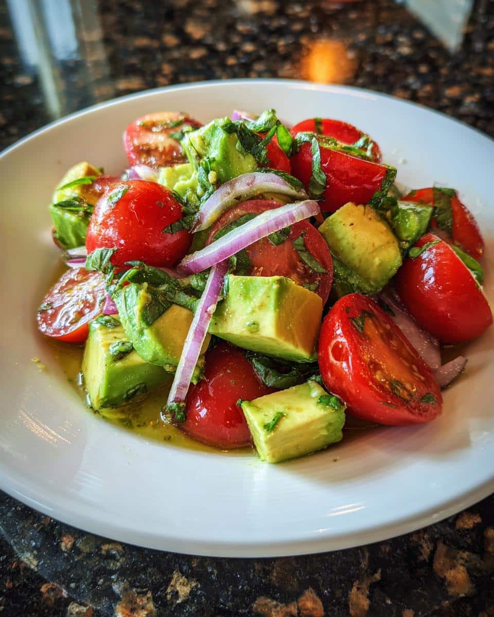 Avocado tomato salad - detail 5