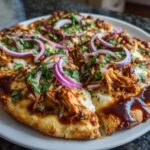 BBQ chicken flatbread