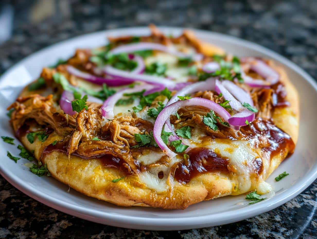 BBQ chicken flatbread - detail 3