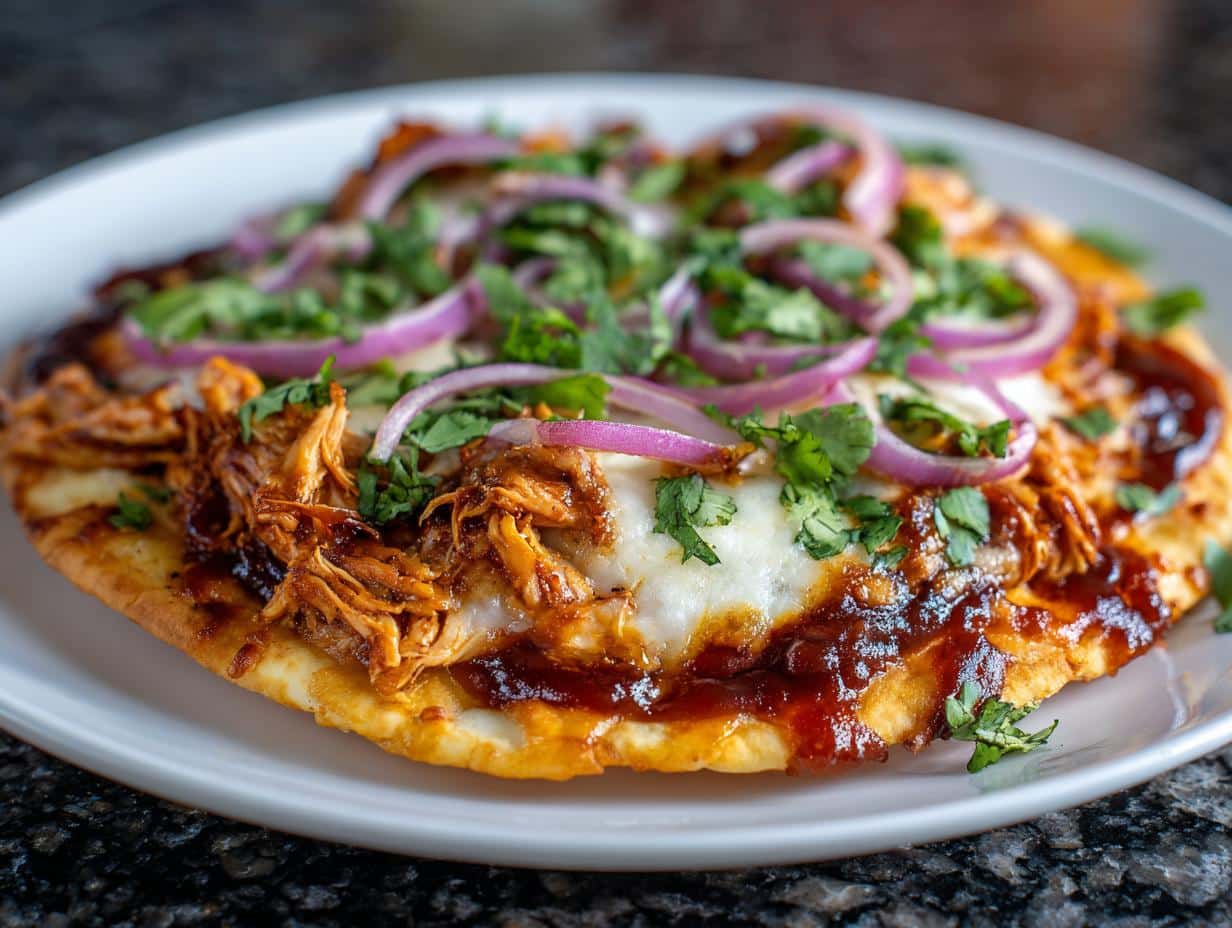 BBQ chicken flatbread - detail 4