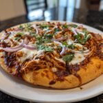 BBQ chicken pizza