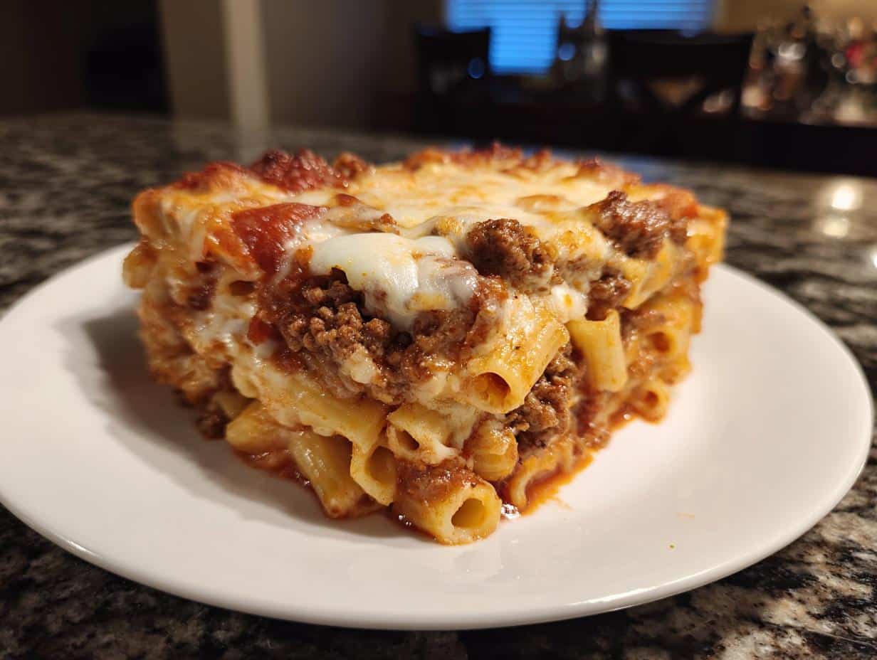 Baked ziti with beef - detail 3