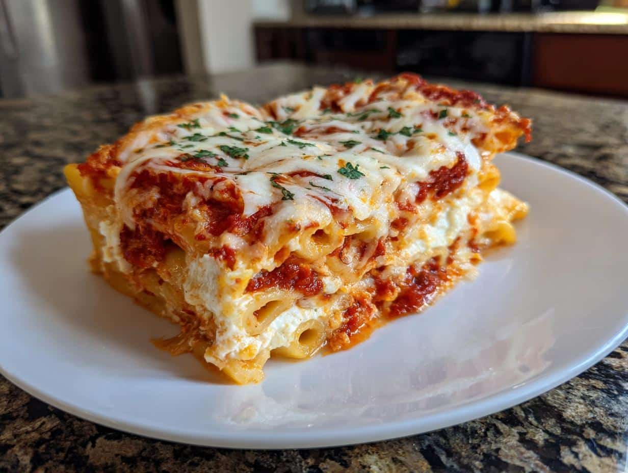 Baked ziti with ricotta - detail 2