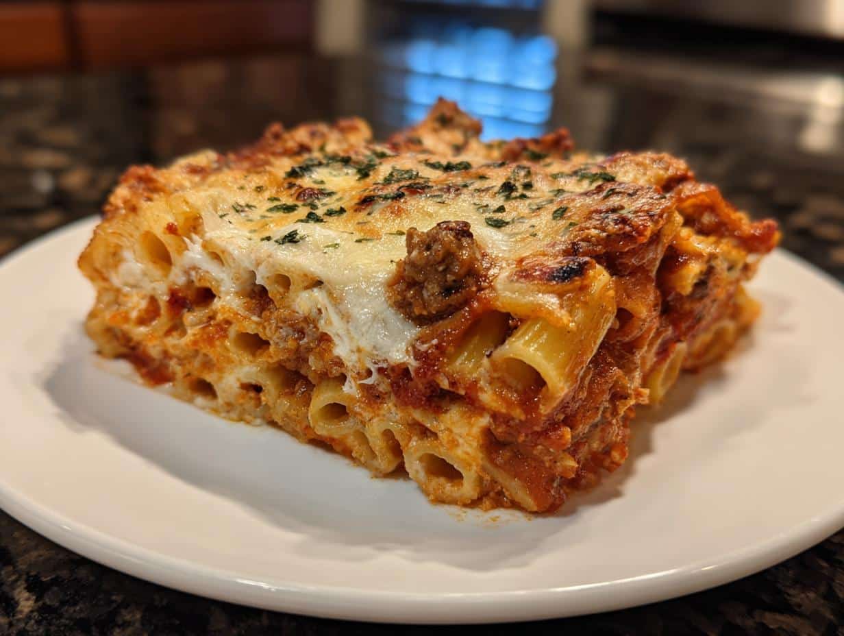 Baked ziti with ricotta - detail 3