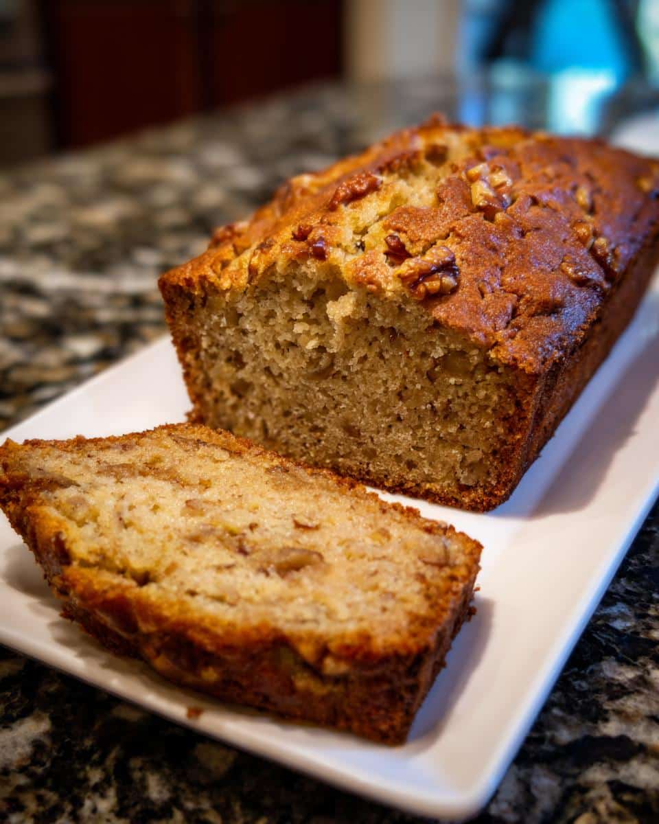 Banana nut bread - detail 1
