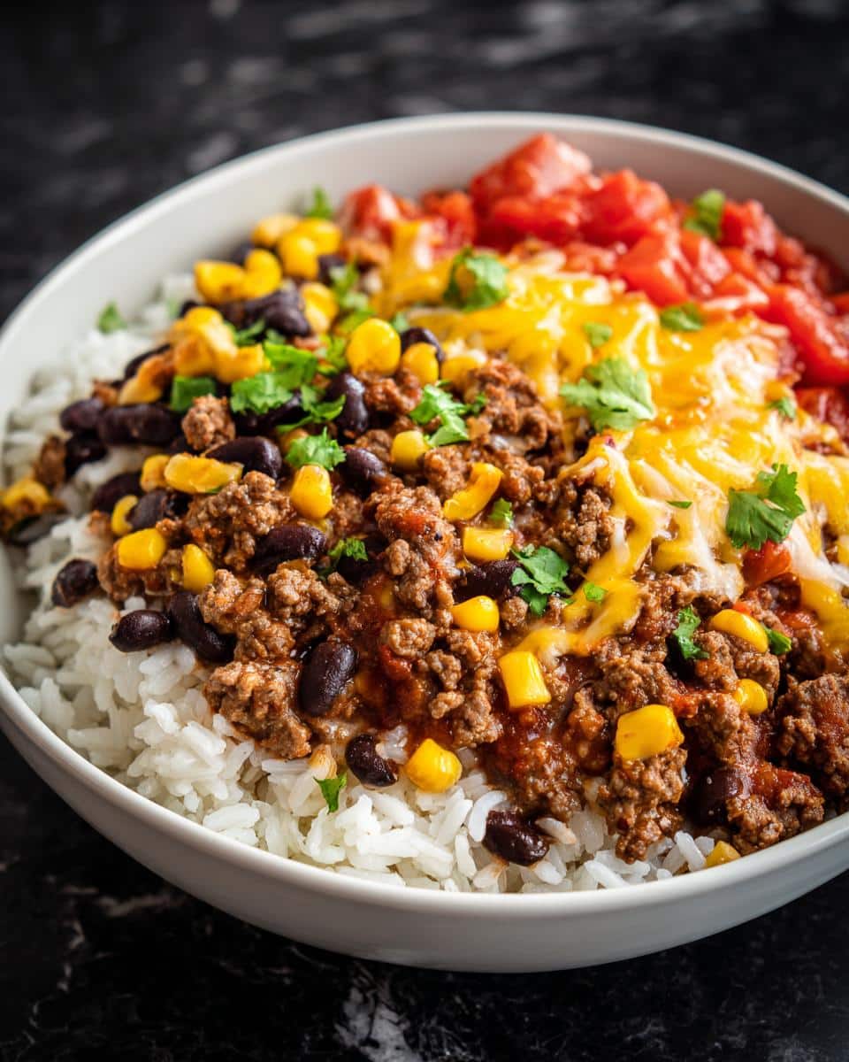 Beef burrito bowl - detail 2