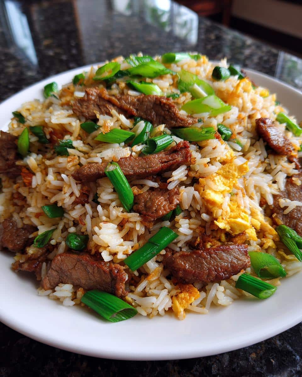 Beef fried rice - detail 2
