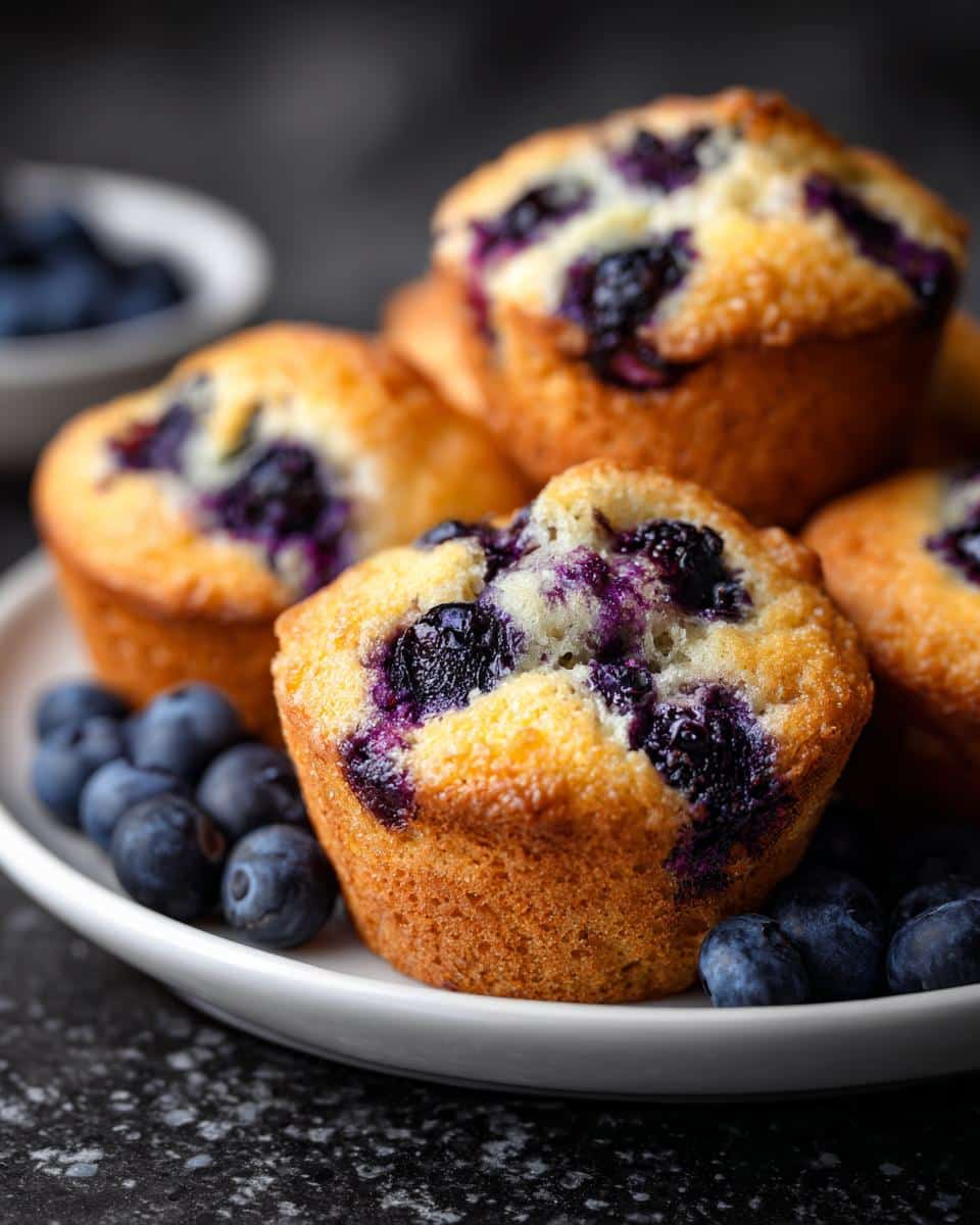 Blueberry muffins - detail 1