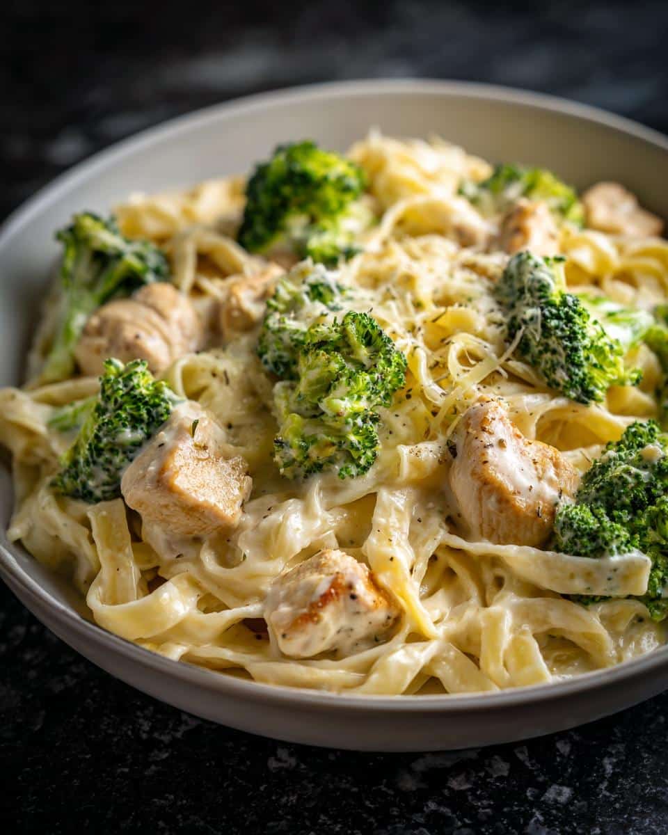 Broccoli chicken Alfredo - detail 1