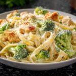 Broccoli chicken Alfredo