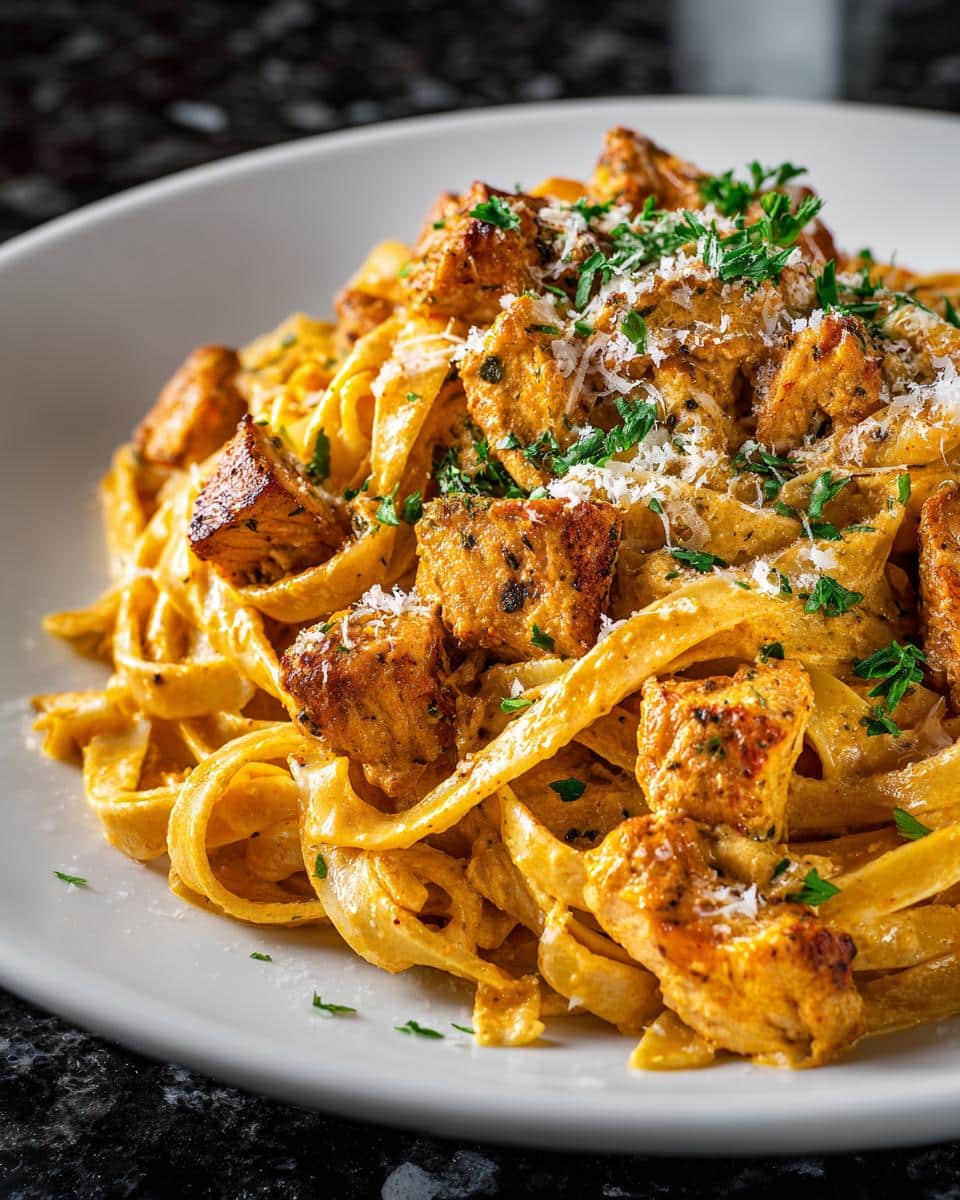 Cajun chicken Alfredo - detail 1