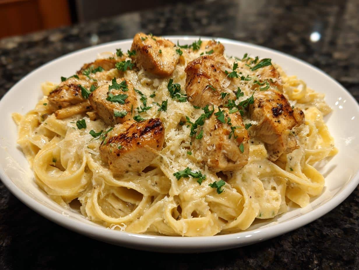 Cajun chicken Alfredo - detail 2