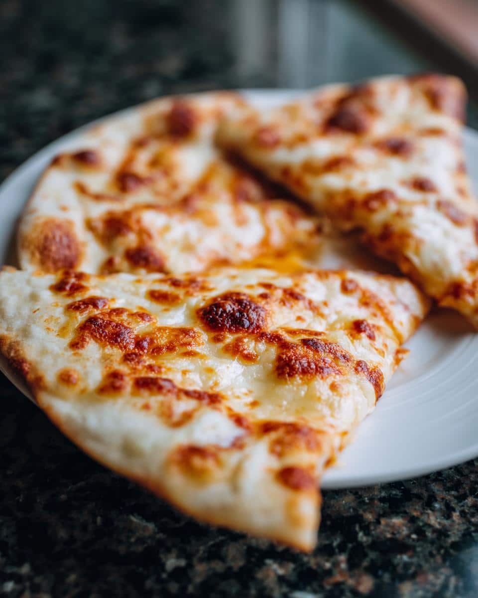 Cheese flatbread - detail 2