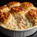 Chicken Pot Pie with Biscuits