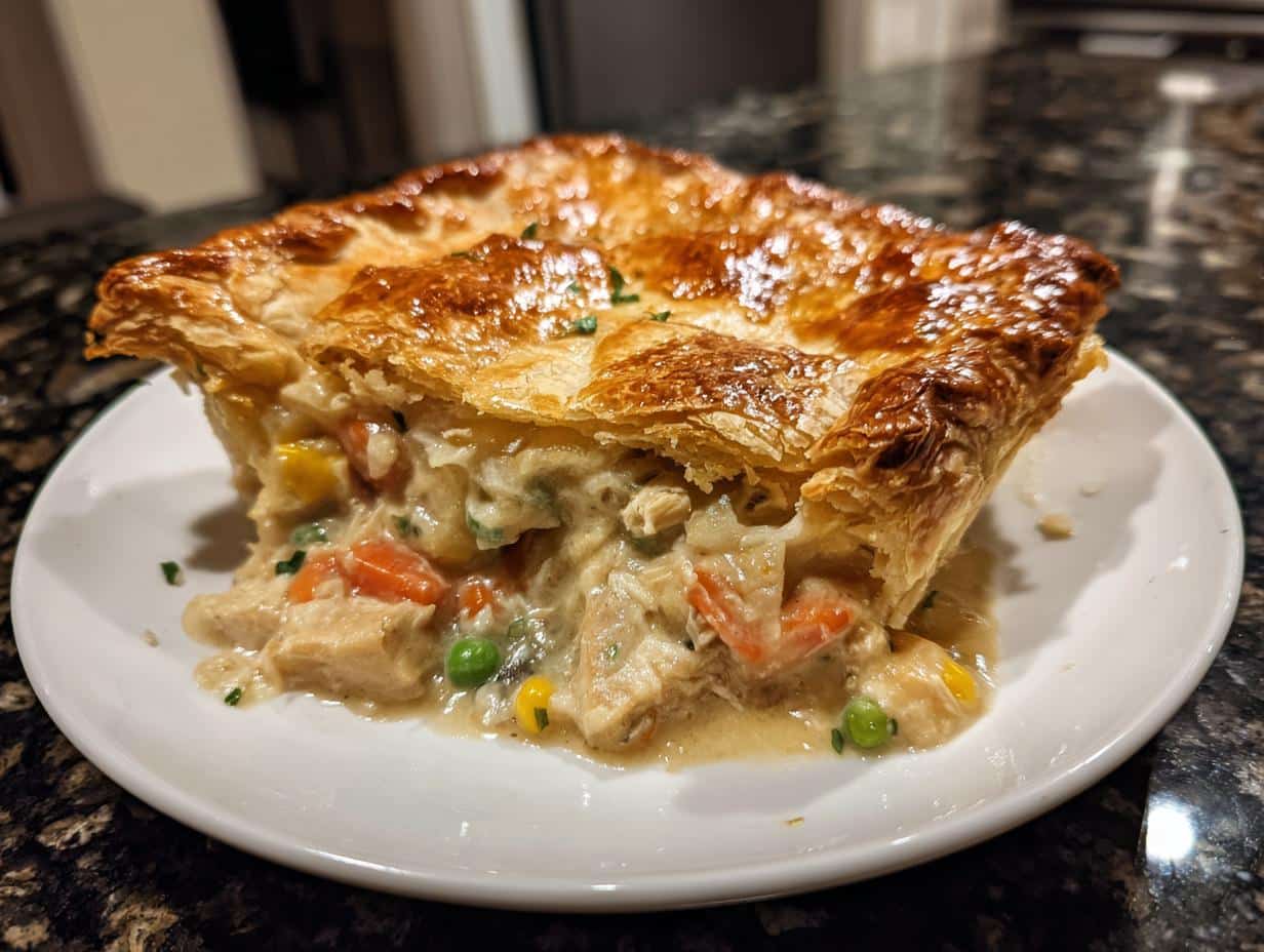Chicken Pot Pie with Puff Pastry
