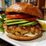 Chicken avocado burger