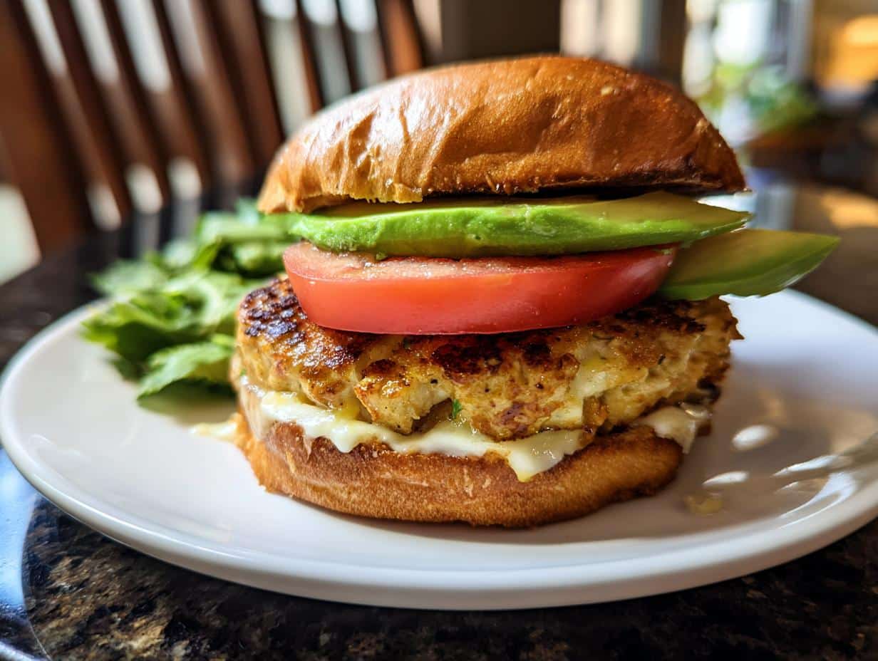 Chicken avocado burger - detail 3