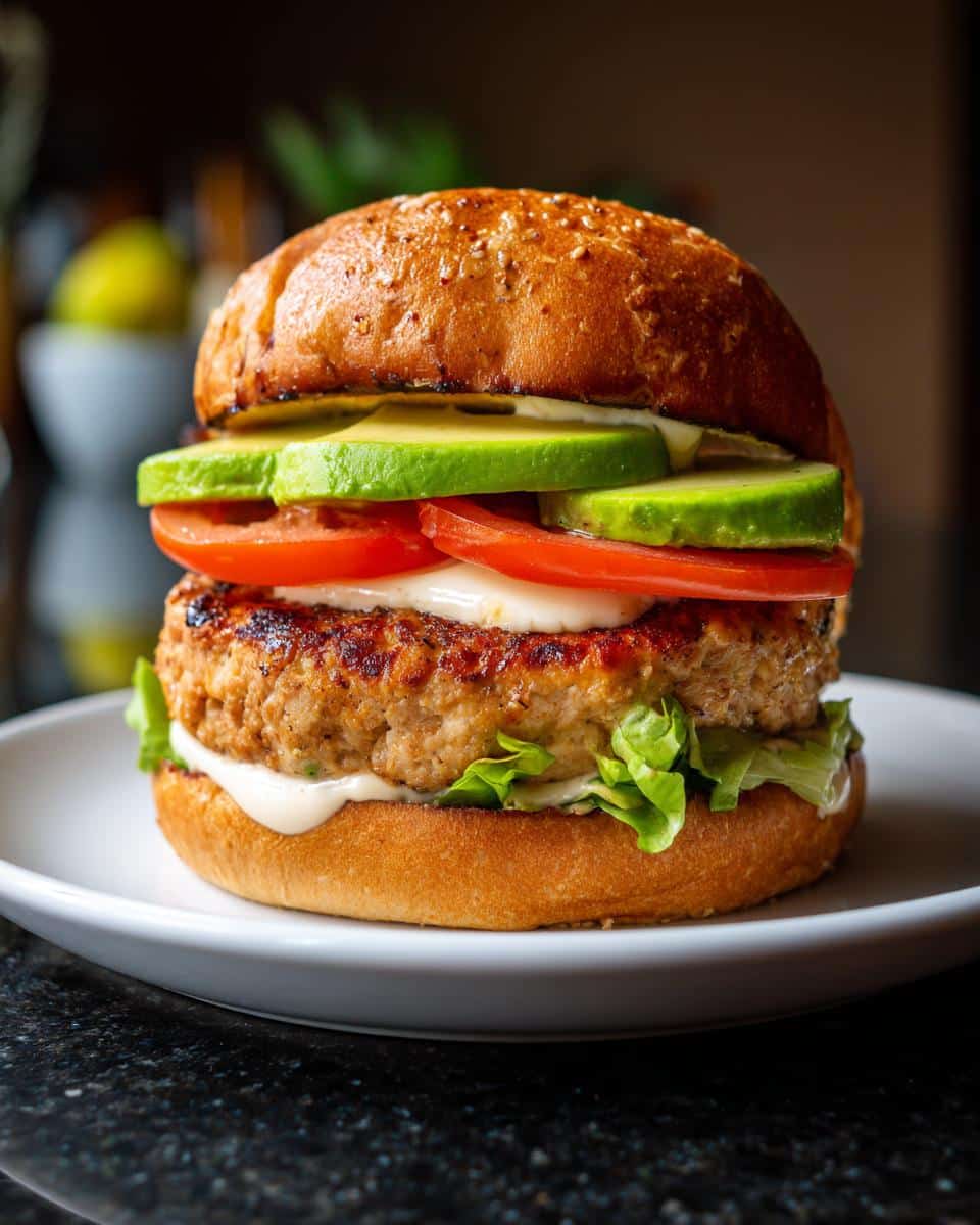 Chicken avocado burger - detail 4