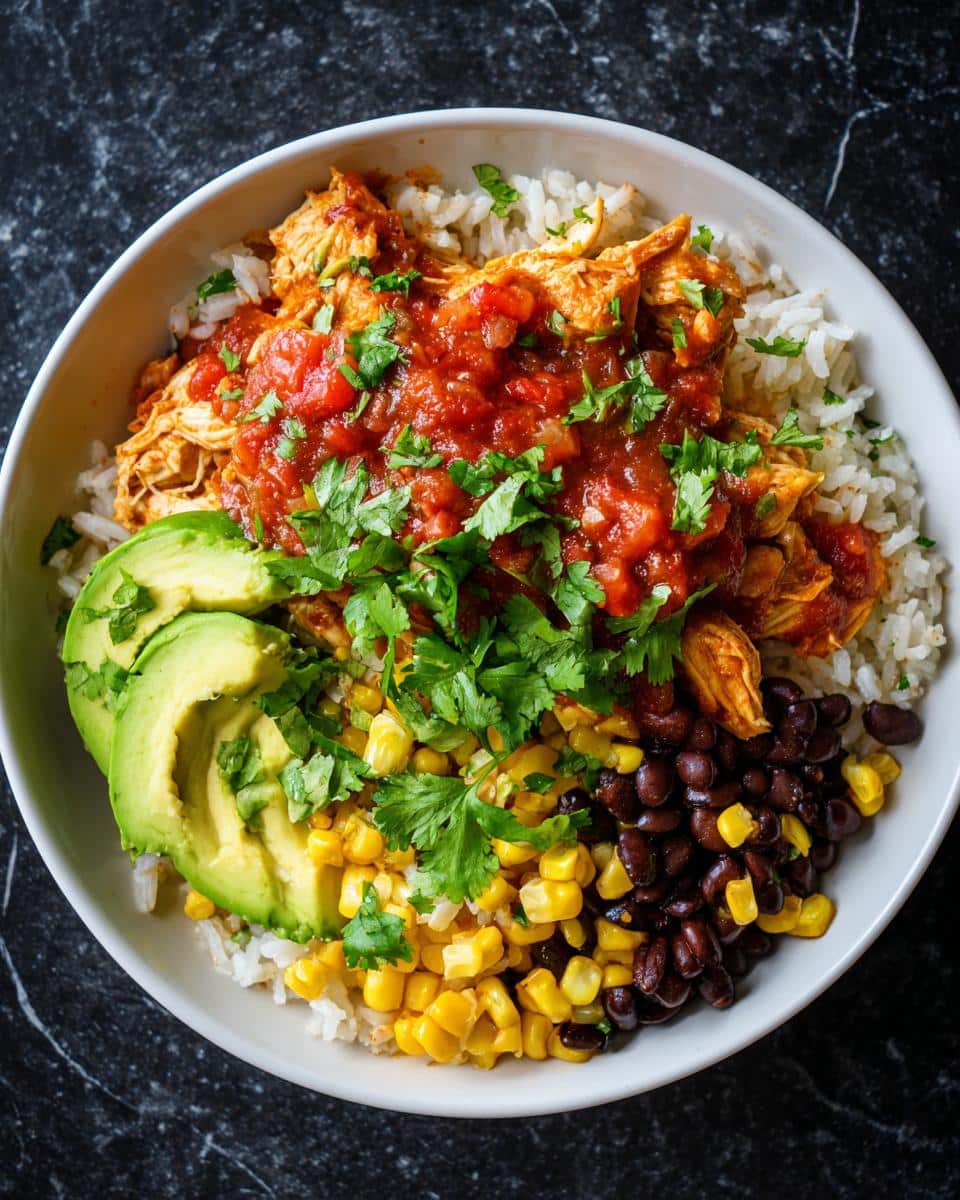 Chicken burrito bowl - detail 1