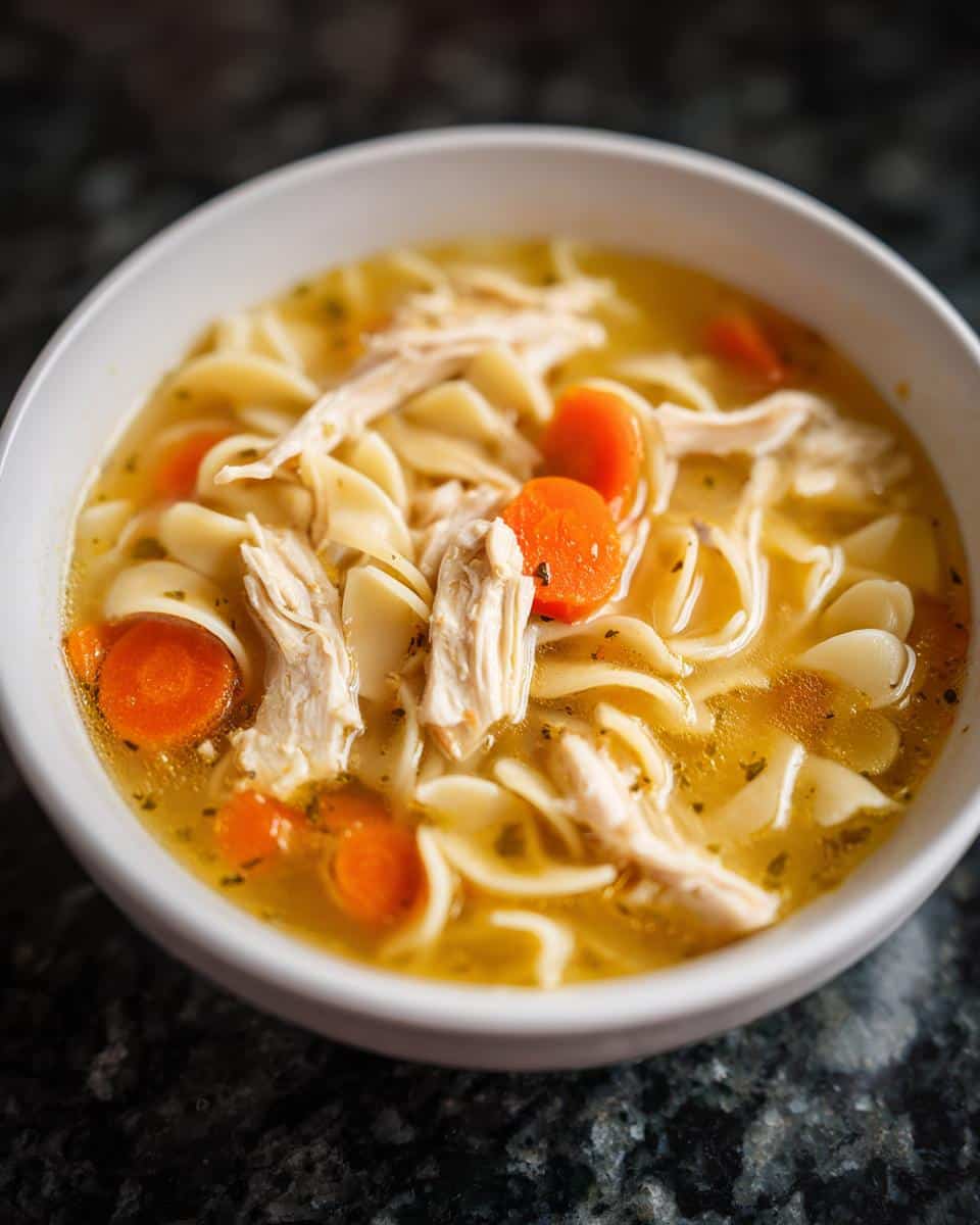 Chicken noodle soup - detail 3