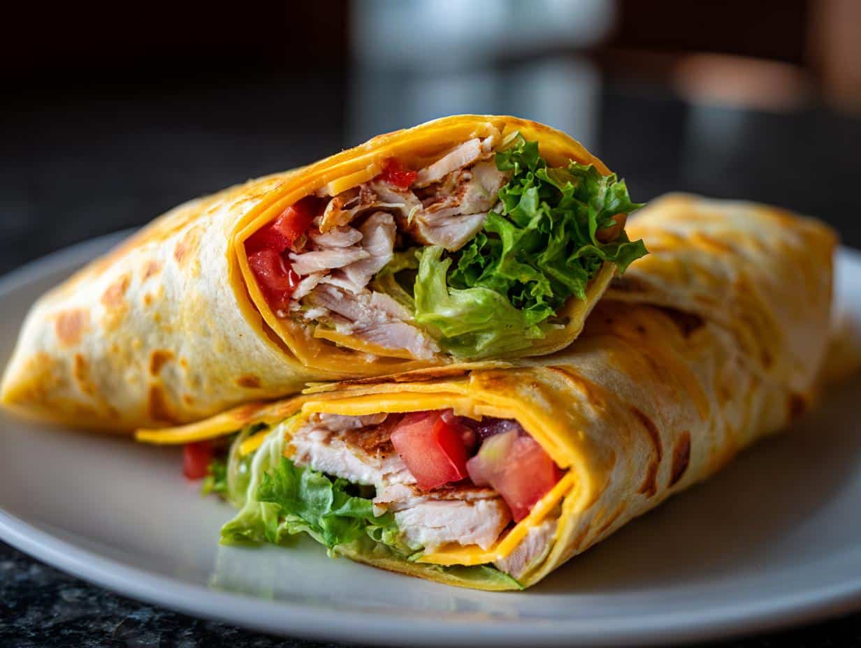 Chicken ranch wrap - detail 1