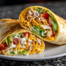 5-Minute Chicken Ranch Wrap That Beats Fast Food Every Time