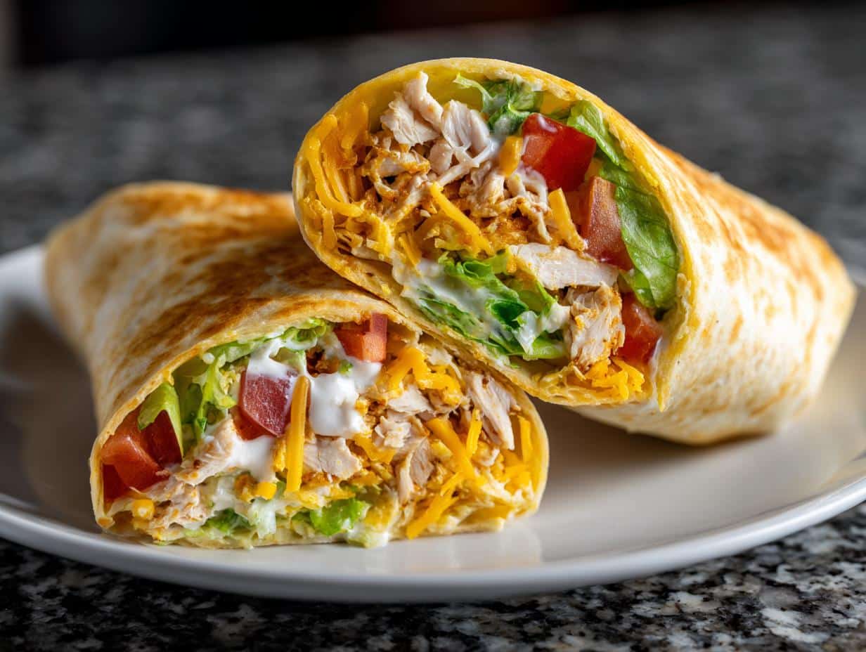 Chicken ranch wrap