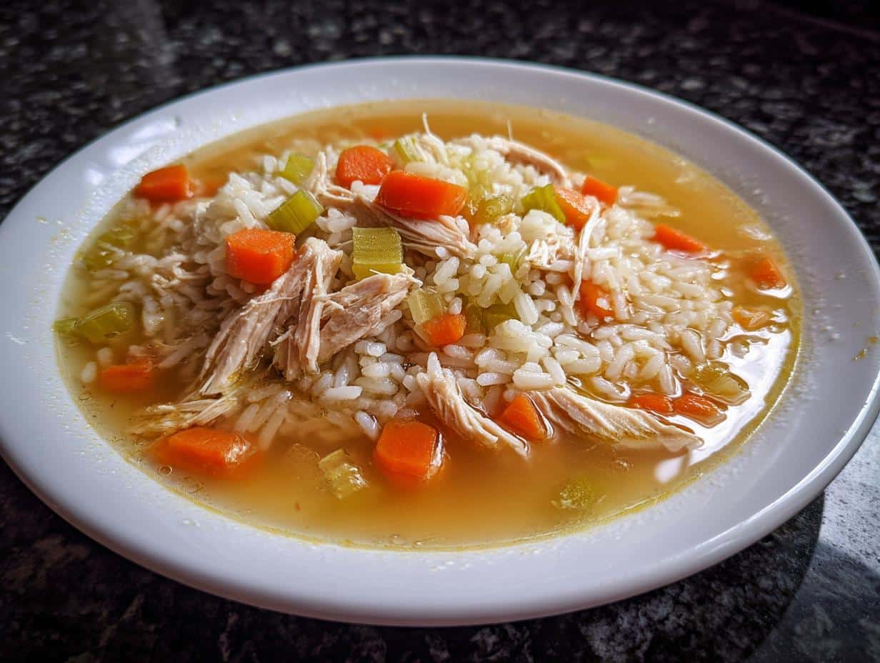 Chicken rice soup - detail 2