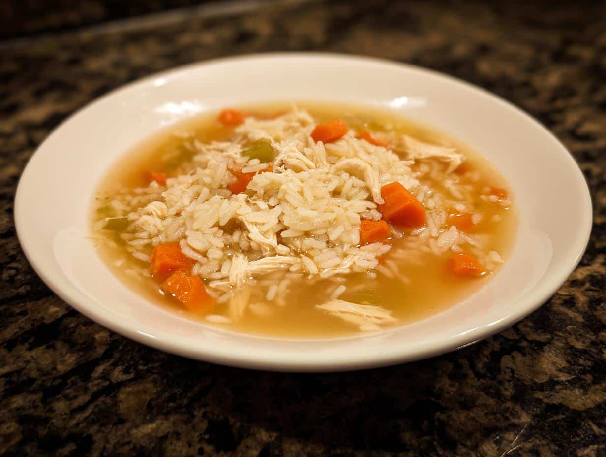 Chicken rice soup - detail 4