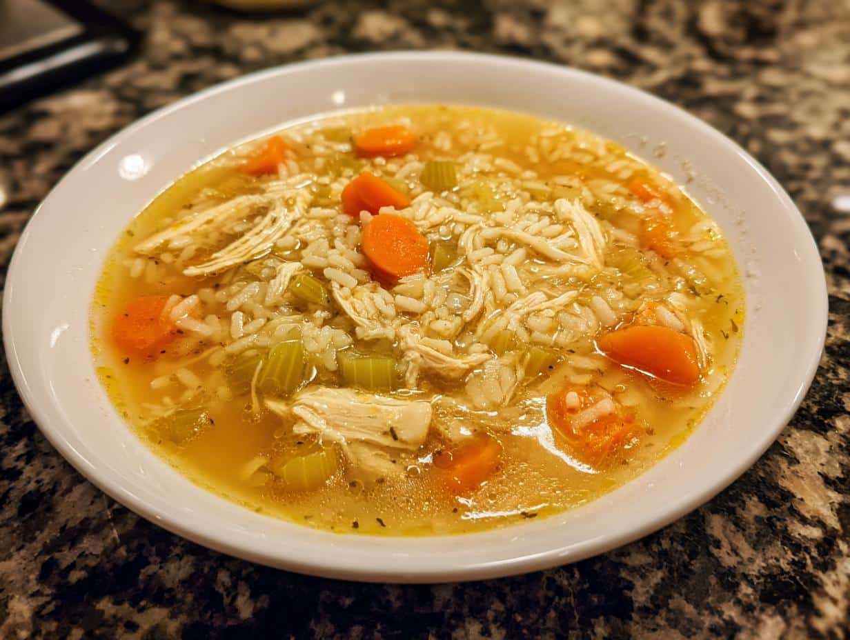 Chicken rice soup
