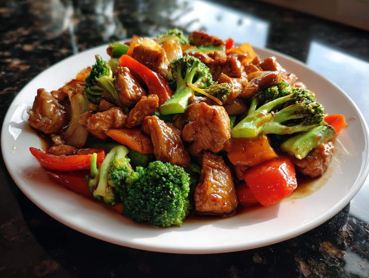 Chicken vegetable stir fry - detail 3