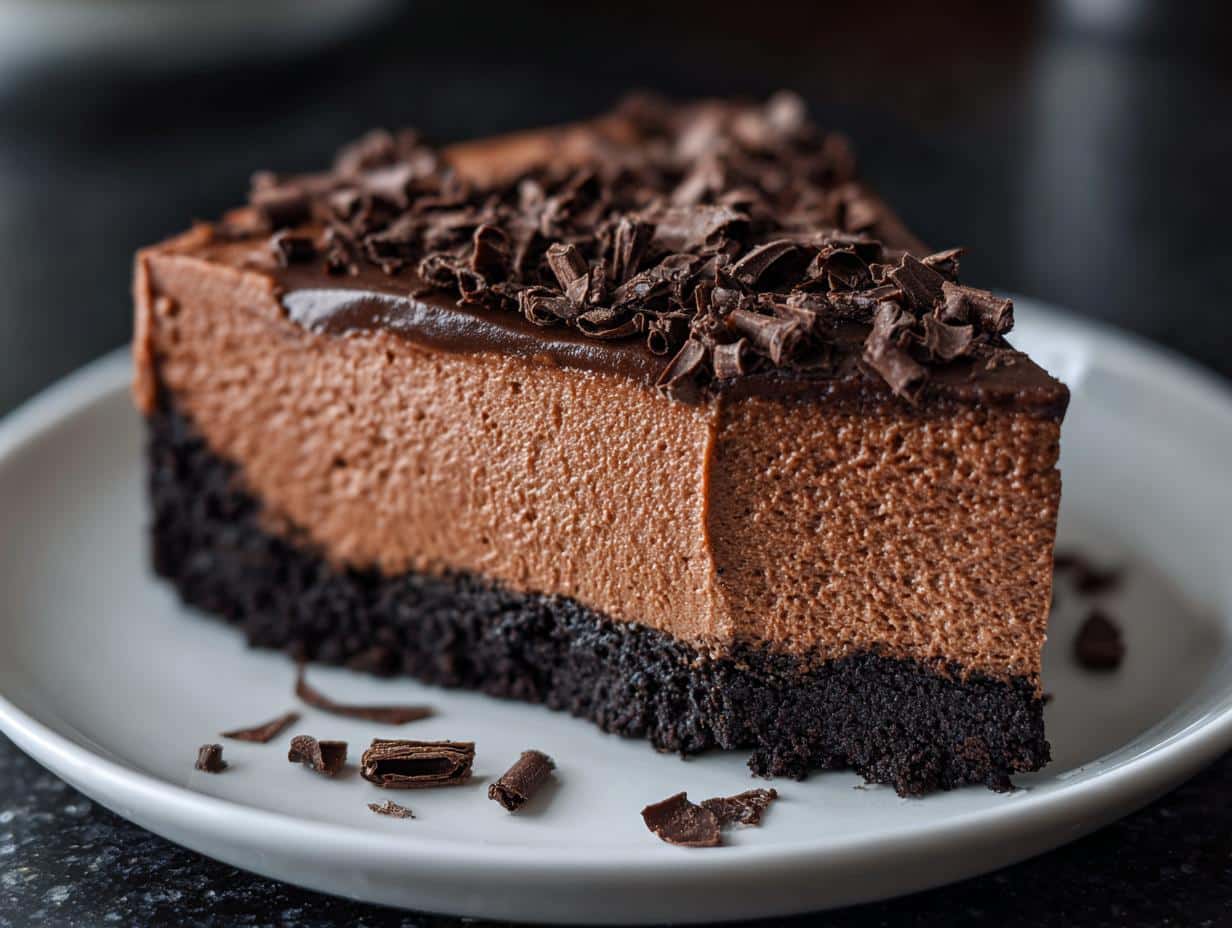 Chocolate cheesecake - detail 1