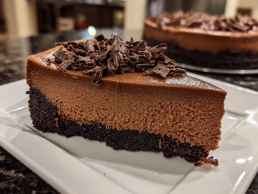 Chocolate cheesecake