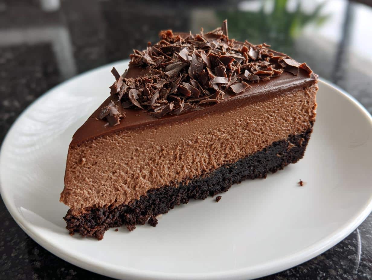 Chocolate cheesecake - detail 2