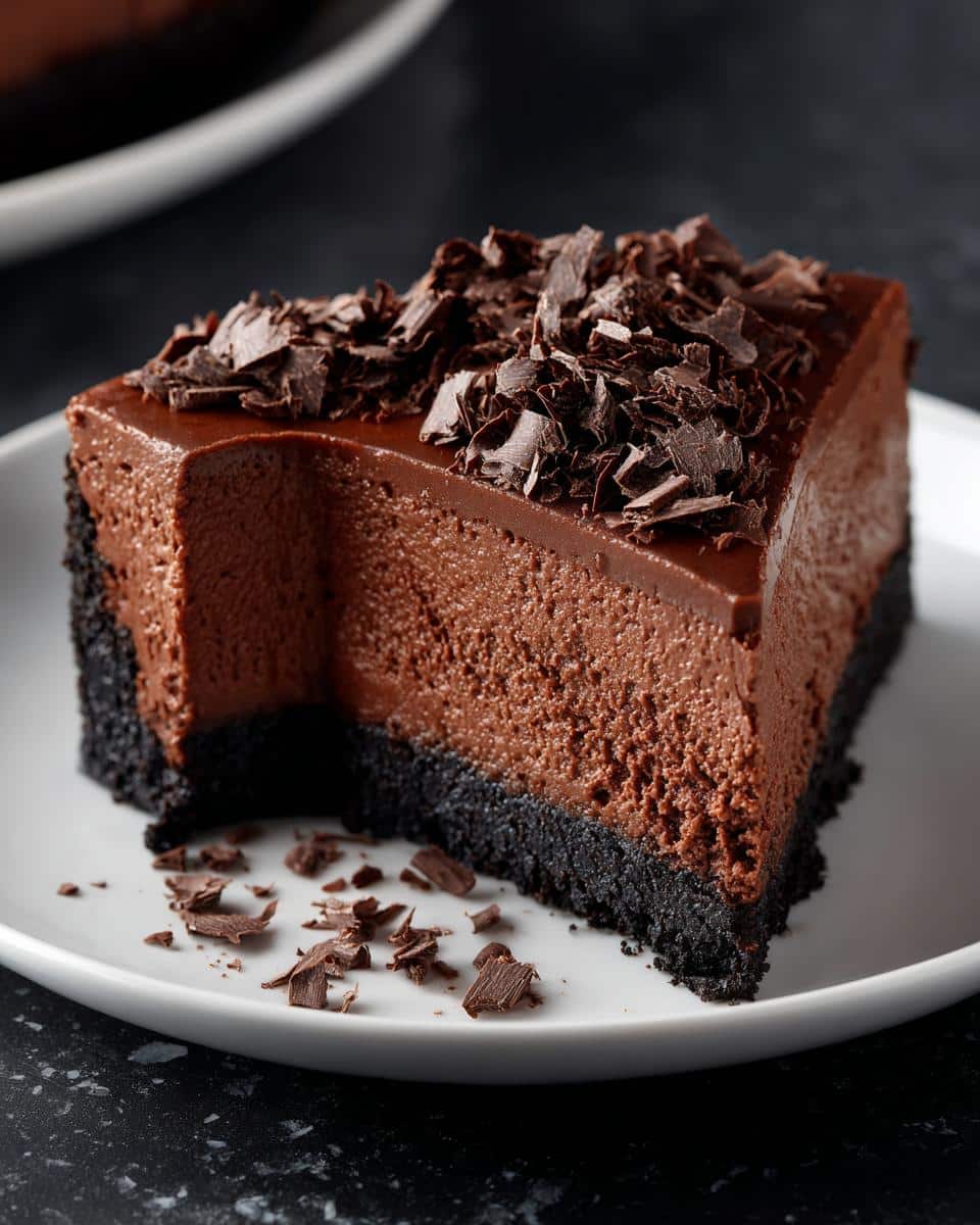 Chocolate cheesecake - detail 3