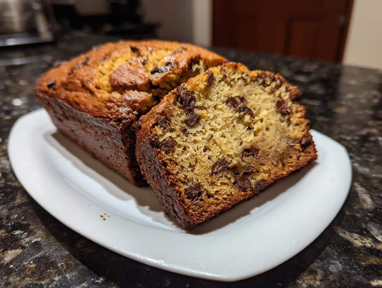 Chocolate chip banana bread - detail 2