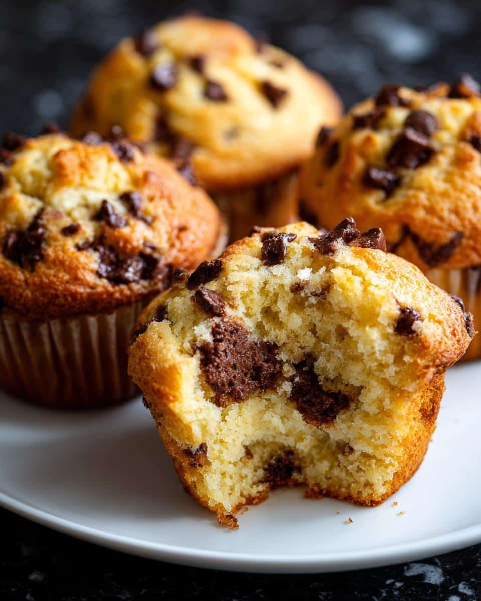 Chocolate chip muffins - detail 1