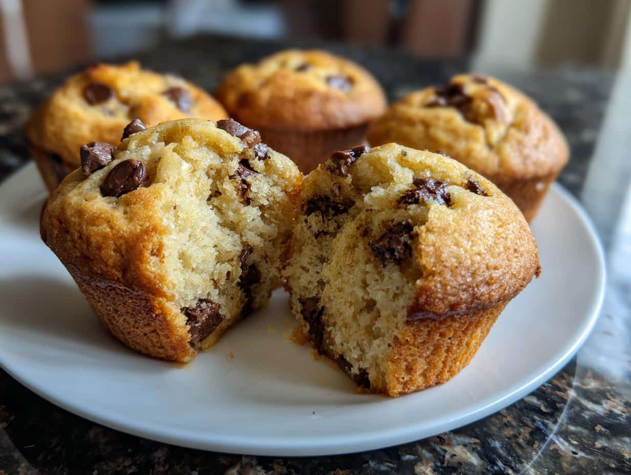 Chocolate chip muffins - detail 3