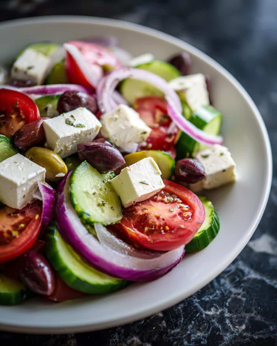 Classic Greek salad - detail 2