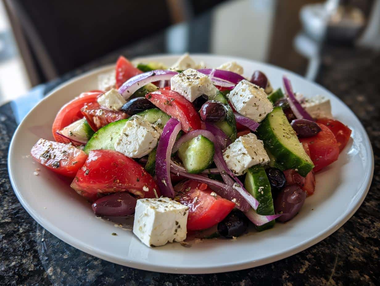 Classic Greek salad - detail 3